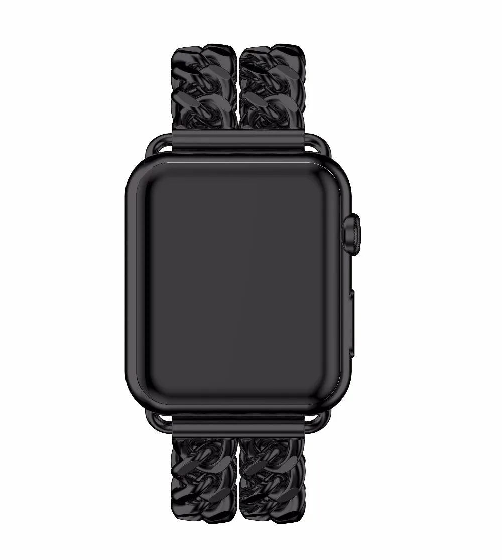 Нержавеющая сталь ремешок для Apple Watch группа 42/38 мм ссылка браслет металлический браслет для iWatch серии 3/2 /1 Часы Аксессуары Пояса