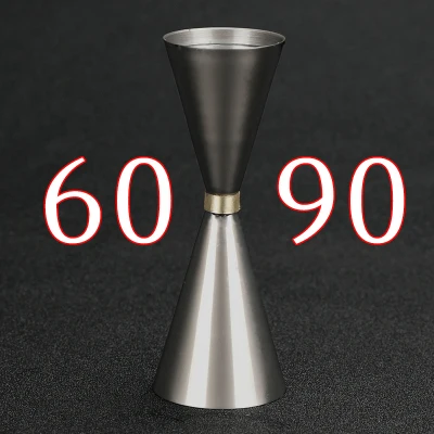 Black 60-90ml Горячие продажи японский стиль из нержавеющей стали Jigger барные меры барные инструменты барные аксессуары - Цвет: Black 60-90ml