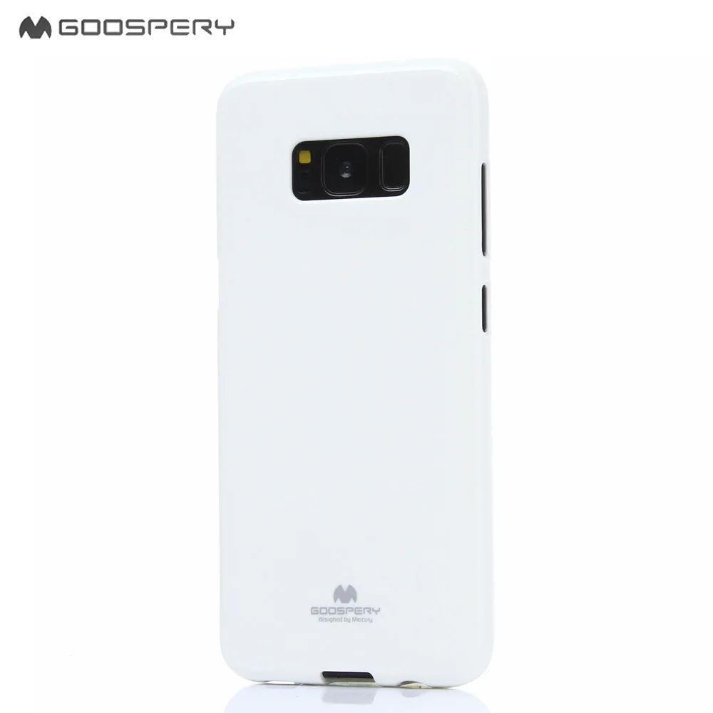 S8 MERCURY GOOSPERY для samsung Galaxy S8 S9 S8Plus S4 S5 mini S6 S7 S6Edge Plus флеш-порошок Желе Мягкий ТПУ чехол для телефона - Цвет: Белый