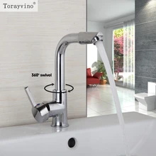 Torayvino специальные Особенности и умеренная цена Кухня кран Chrome Керамика пластины Катушка одно отверстие видных смеситель