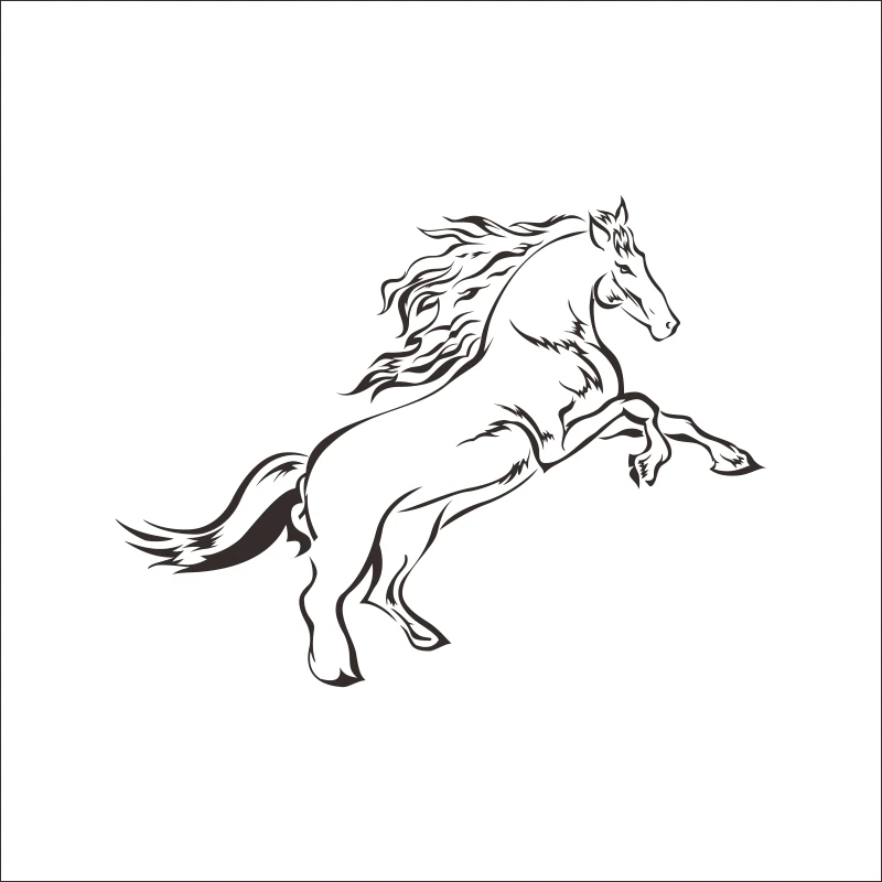 Equitacion Racing Decal Car Cowboy Sticker carrera de caballos vinilo pared Pegatina etiqueta engomada Mural la decoracion 86 |