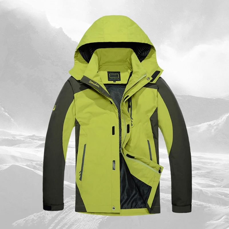 New Men's Outdoor Jackets Men Waterproof Windproof Breathable Anti Tear