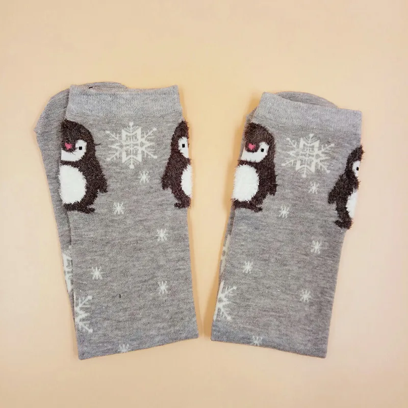 FUNIQUE/2 пары носков Kawaii с животными забавные новые длинные хлопковые носки для