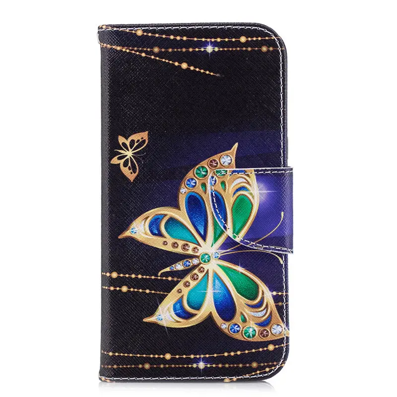 Чехол для телефона чехол для samsung Galaxy A3 A5 j3 j5 j7 S8 S9 S10 плюс S10E Note 9 8 Ретро чехол s Чехол-кошелек кожаный чехол D07Z - Цвет: Big Butterflies