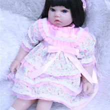 Милые девушки куклы Reborn Младенцы силиконовое покрытие куклы для девочек, игрушки Bebe, живой игрушки куклы для детей