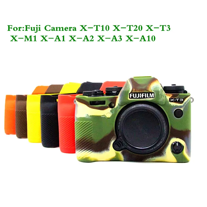 

Soft Silicone Rubber Camera Protective Body Case Cover For Fuji X-T10 X-T20 X-T3 X-M1 X-A1 X-A2 X-A3 X-A10 Camera protection box