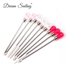 Акриловый полигель для ногтей, инструмент для смешивания, предмет для смешивания, инструмент для маникюра, венчик, шейкер из нержавеющей стали, акриловый бриллиант, 3 шт