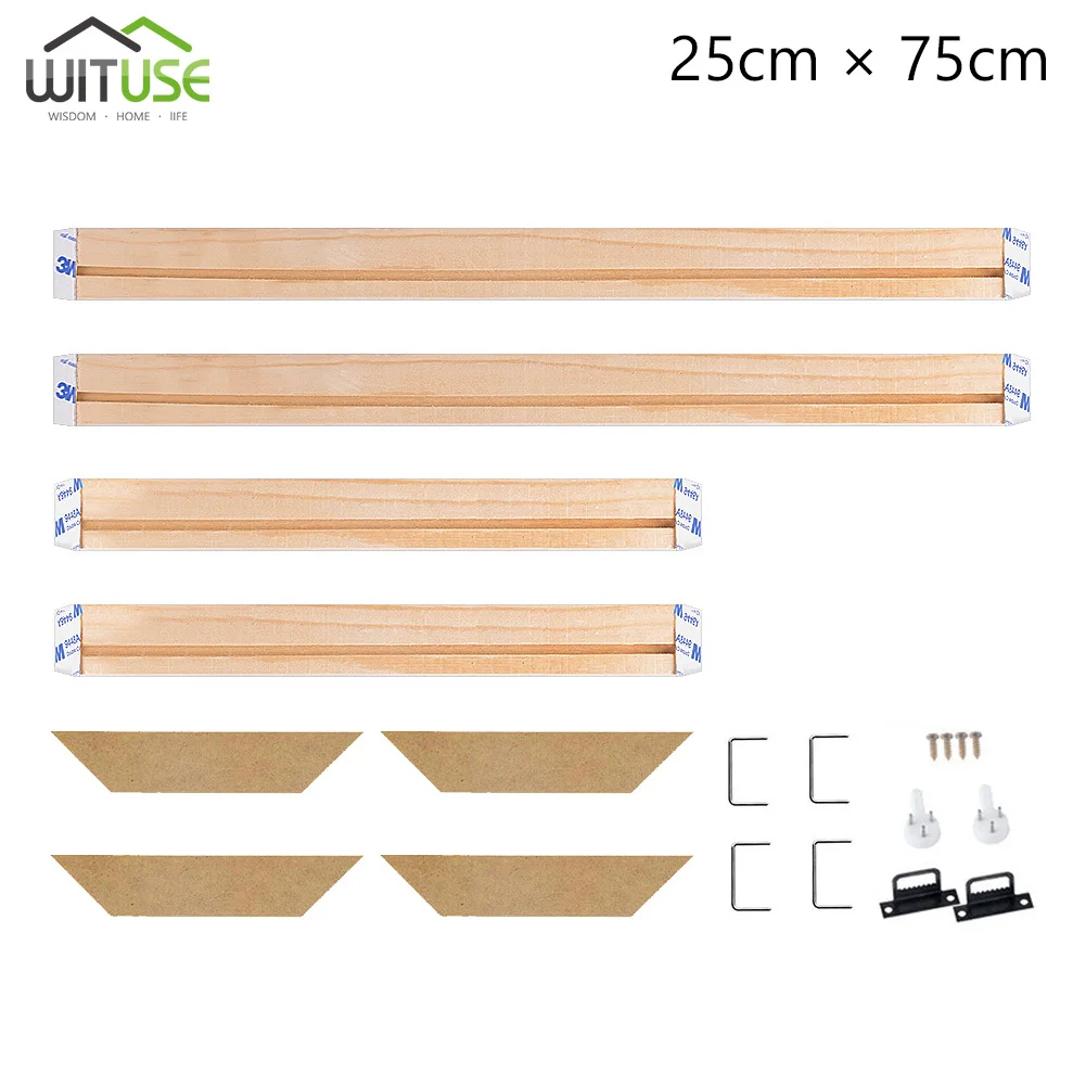 Профессиональный Растяжитель бар холст Рамка комплект для масляной живописи галерея стены искусства сосны - Цвет: 25x75cm