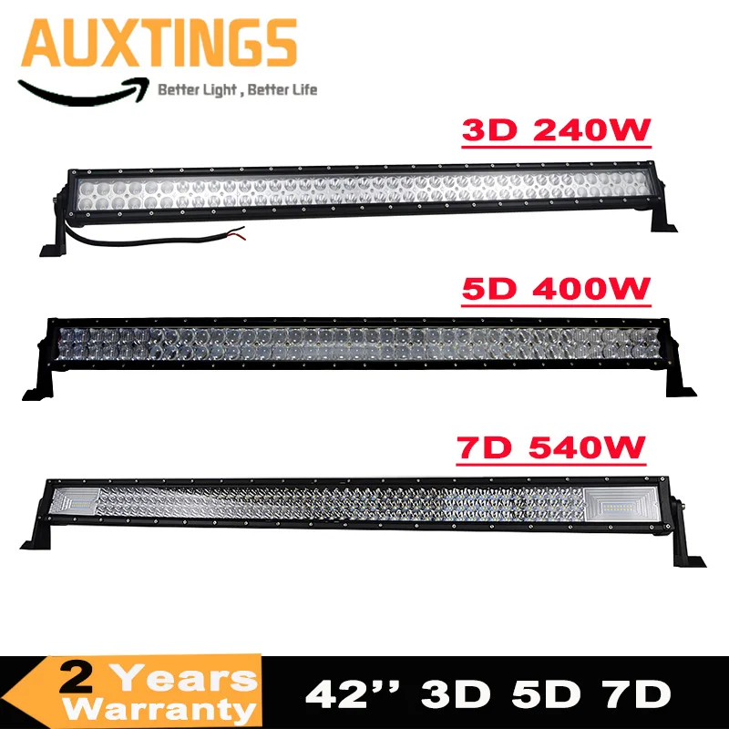 

42'' 240W 400W 540W Straight Led Light Bar Combo Beam For 4x4 Truck ATV SUV Trailer Car Roof Offroad Driving Light Bar