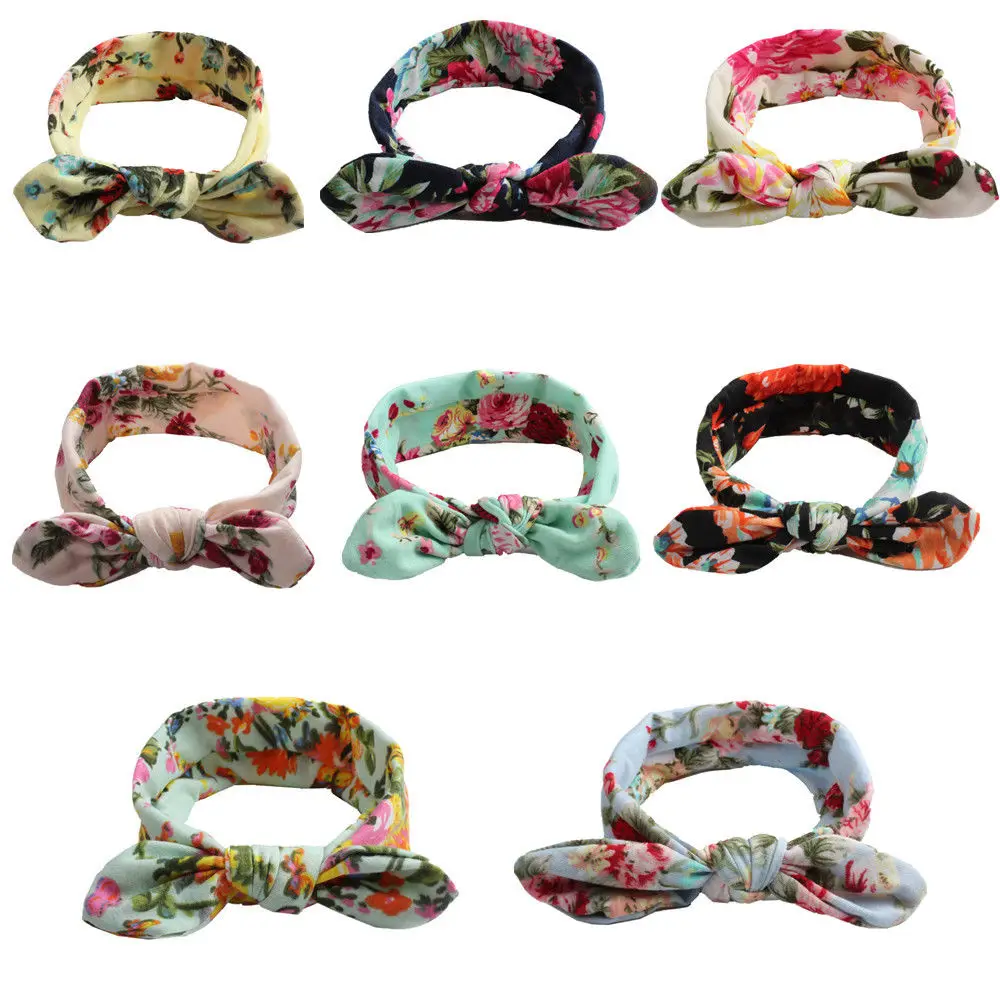 

Cute Girl Baby Toddler Infant 8pcs Flower Headband Hair Floral Band Accessories