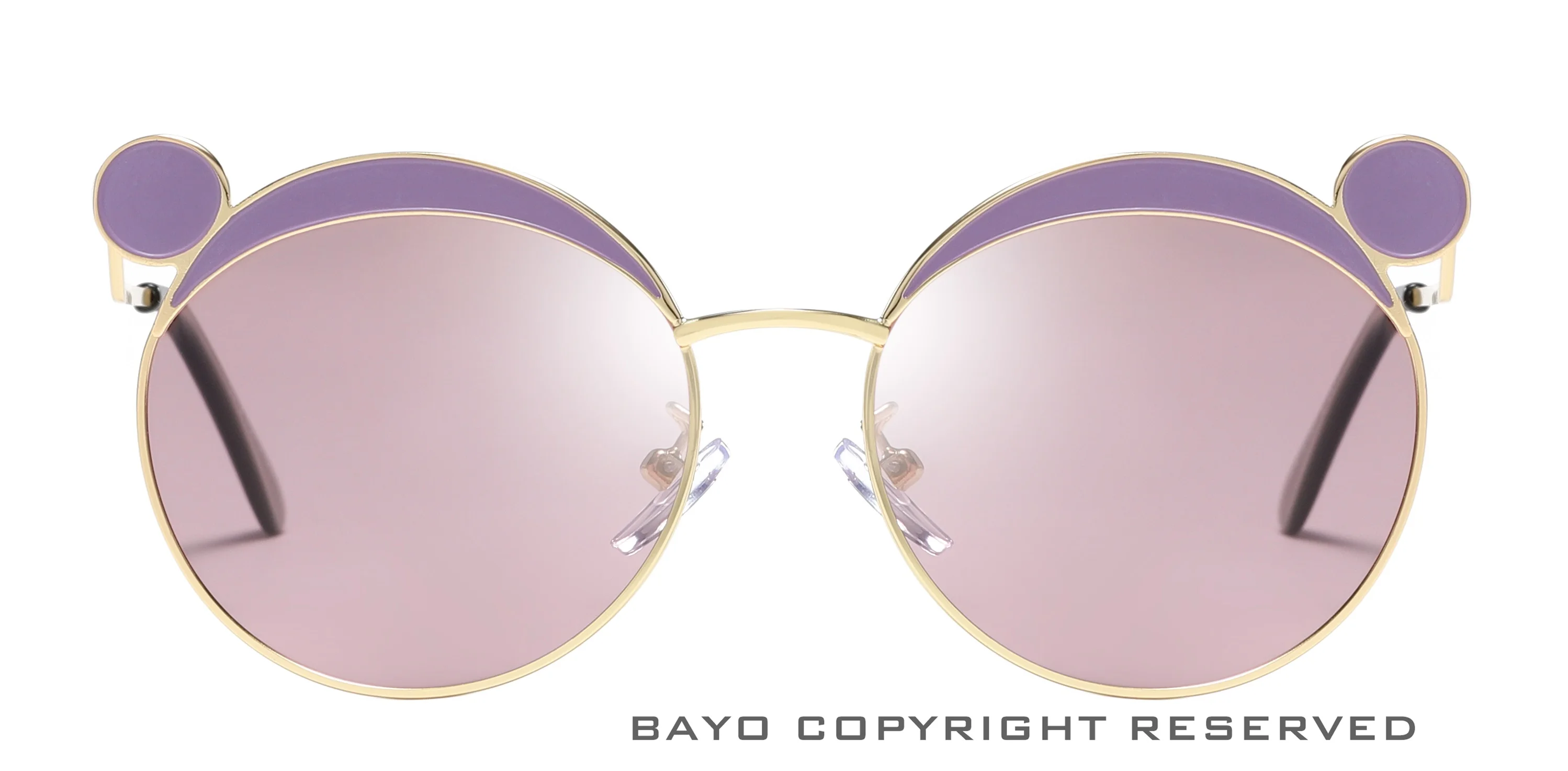 BAYO детские круглые солнцезащитные очки с мультяшным дизайном UV 400
