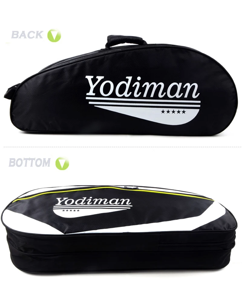 5-8 шт водонепроницаемая сумка для бадминтона полиэфирная теннисная Наплечная Сумка Большие сумки для ракетки для бадминтона теннисный рюкзак с карманом для обуви
