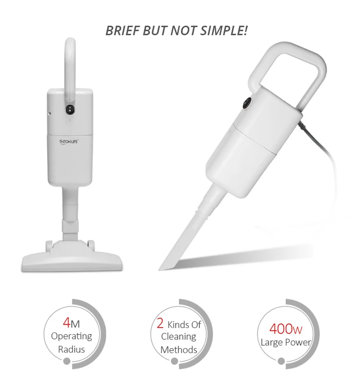 TINTON LIFE домашний портативный стержень мощные вертикальные Пылесосы MD-1801