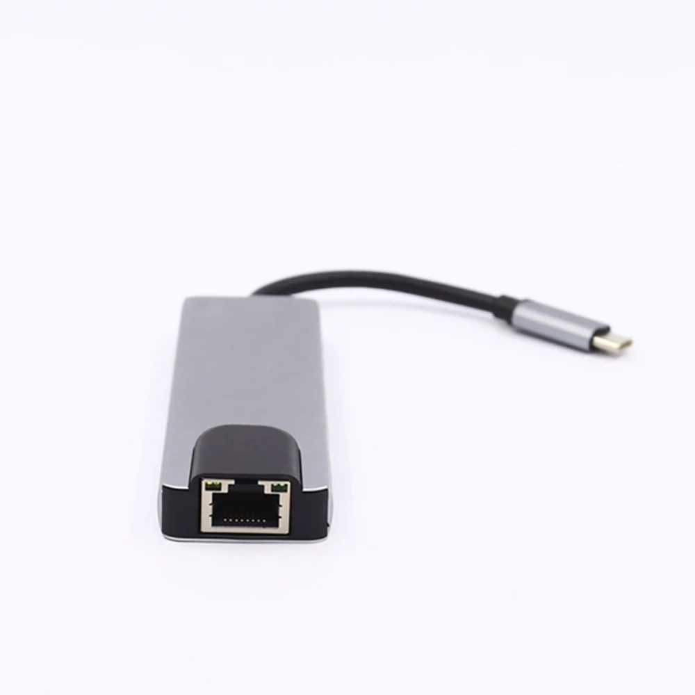 5 в 1 Тип usb C концентратор Hdmi USB C концентратор к Gigabit Ethernet Rj45 сетевой адаптер для Macbook Pro thunderbolt 3 USB-C Зарядное устройство p18