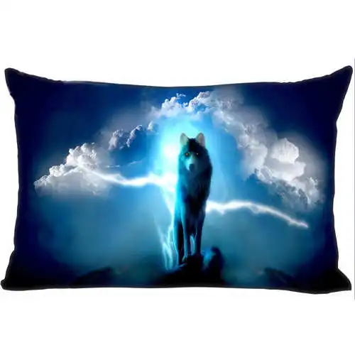 Best наволочки на заказ WOLF(19)@ bedroom Home Rectangle наволочка на молнии(одна сторона)@ 181205-05-03-157 - Цвет: Pillowcase