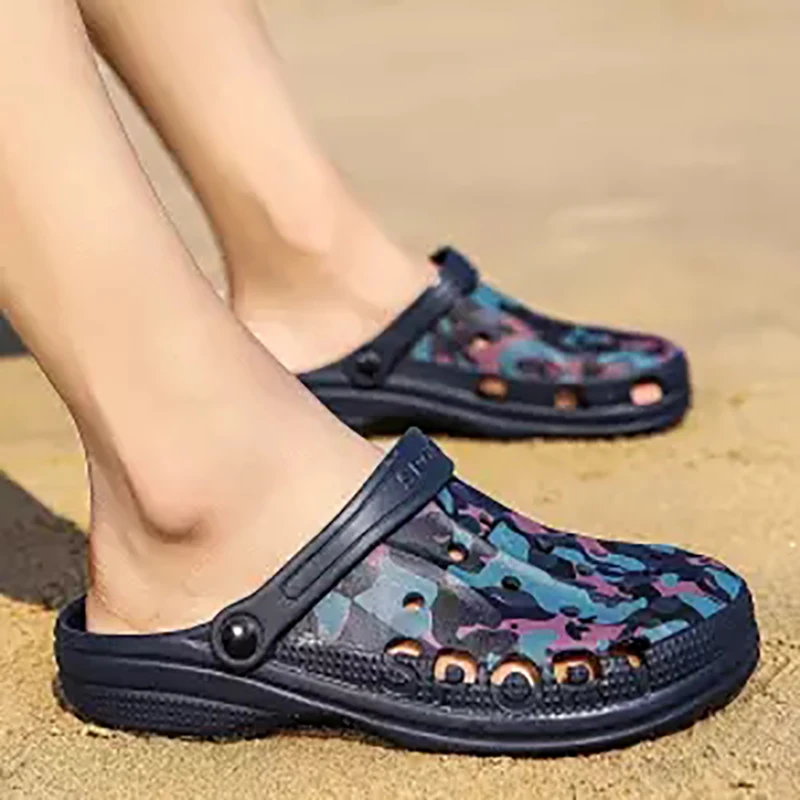 Брендовые Летние повседневные сандалии Новинка мужские шлепанцы Aqua Clog