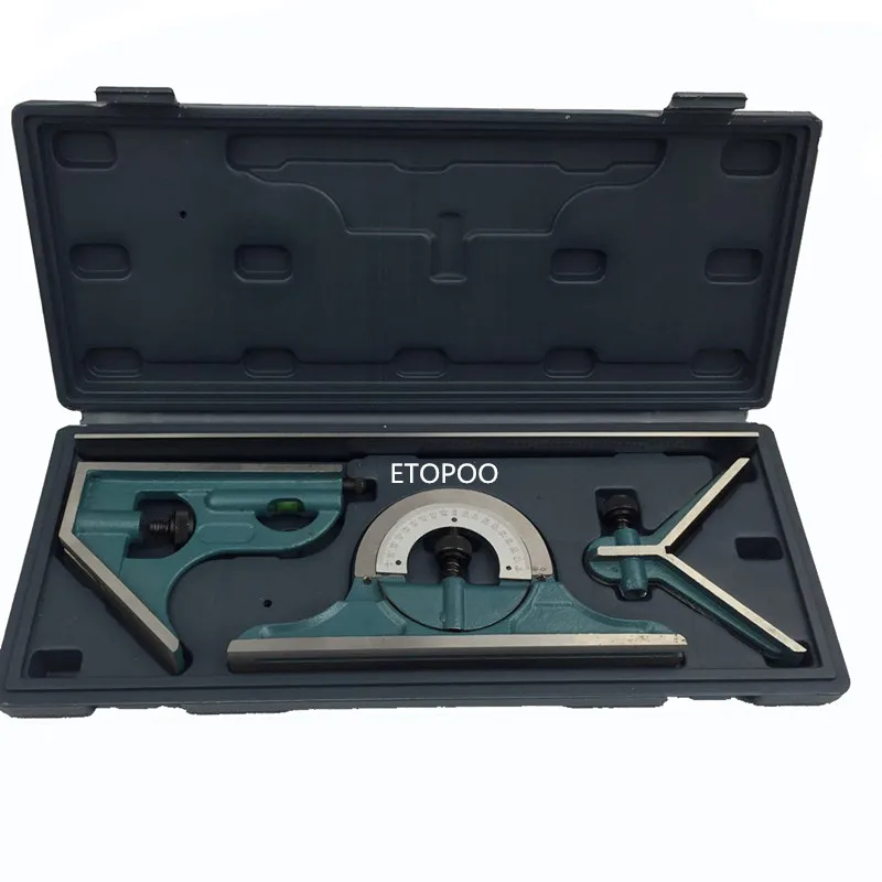 Digital Angle Protractor Carpenter Measuring Tool Angle Measuring Tool Angle Protractor Universal Ruler Set Combination Square Protractor Right Angle Measuring Tools