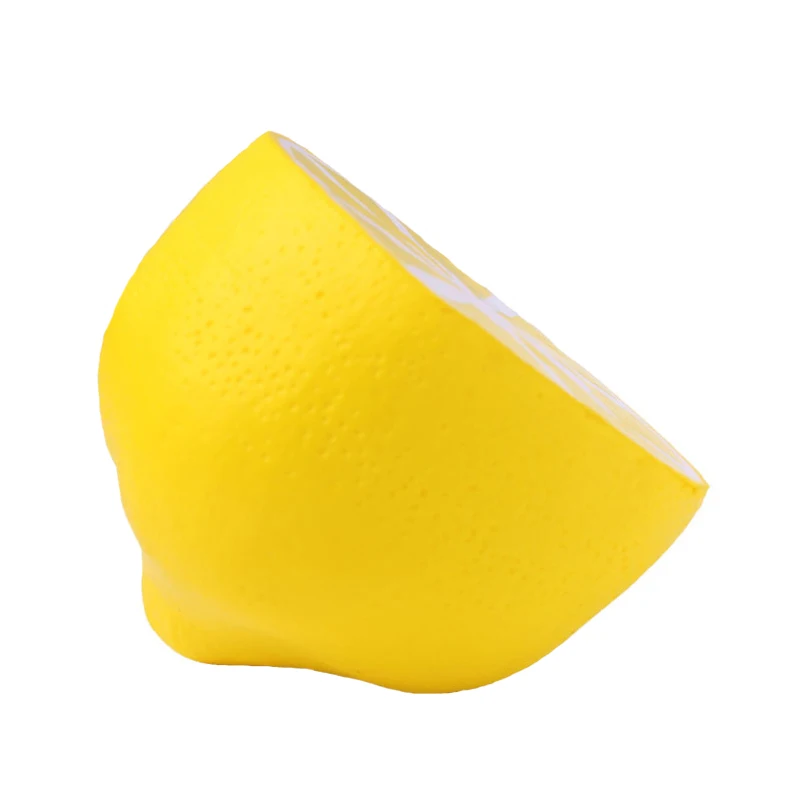 Jumbo Simulation Fruit Half Lemon Squishy Slow Rising Scented Soft Bread Cake Squeeze Kids Grownups Stress Relief Toy 10*10CM