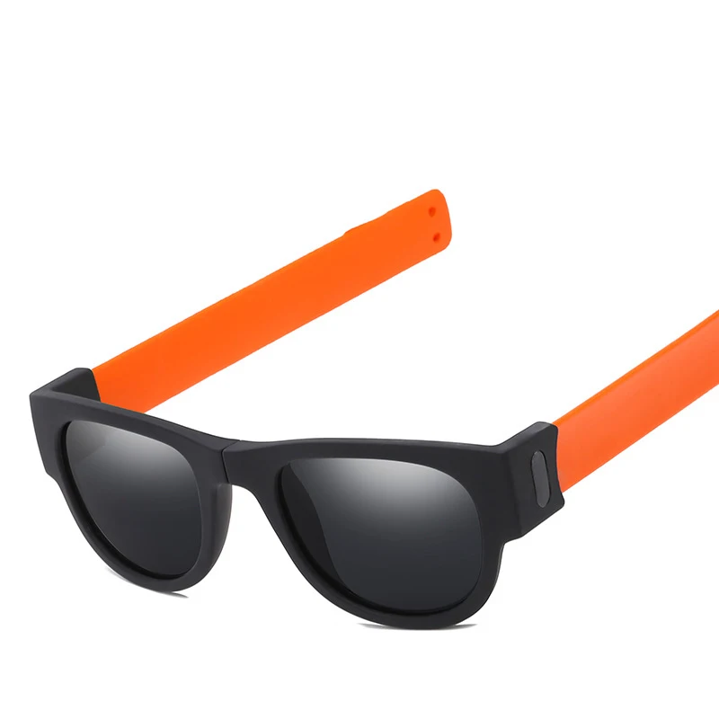 

Sun Glasses women Slap Sunglasses Men polarized Slappable Bracelet Wristband Fold Shades Fashion Mirror Oculos Colorful