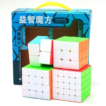 

4Pcs Zcube knight Cube Set 2x2x2 3x3x3 4x4x4 Magic Cubes Puzzle Speed Cube Educational Toys Gift for Kids Children