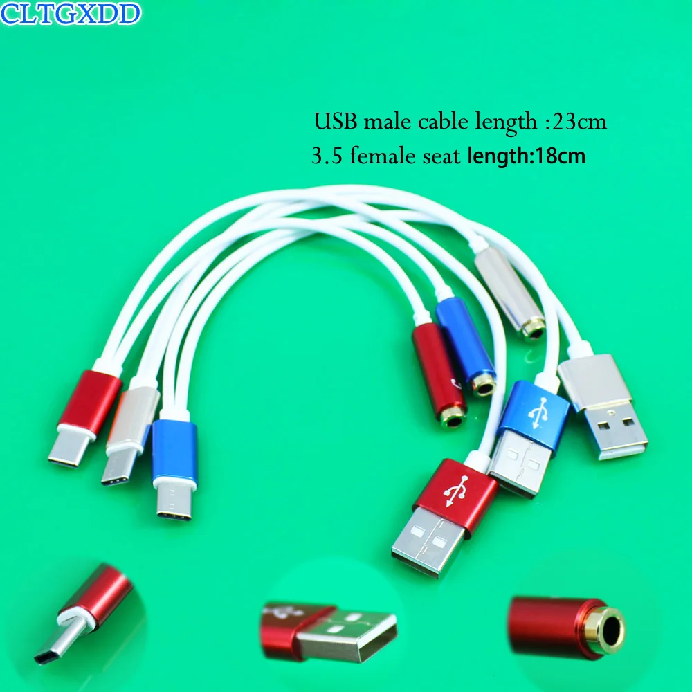 

cltgxdd USB Type-C Audio charging cable 2 in 1 Type C to 3.5 Earphone audio cable Adapter for Listening Music/Charging