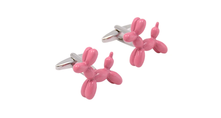 2 цвета воздушные шары запонки собаки для мужчин Запонки Высокое качество розовый синий запонки с изображением красок Мода savoyshi фирменный дизайн ювелирных изделий