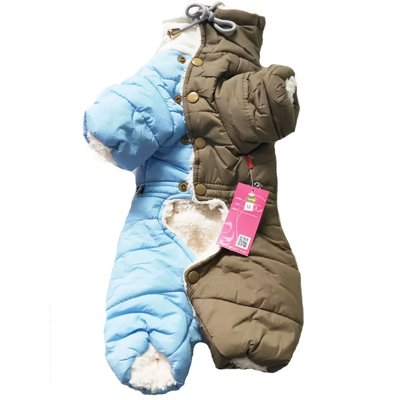 Super Warm Small Dog Clothes Winter Dog Coat Jacket Puppy Outfits Pets Clothing Coat suit for cold weather in russia or Nordic