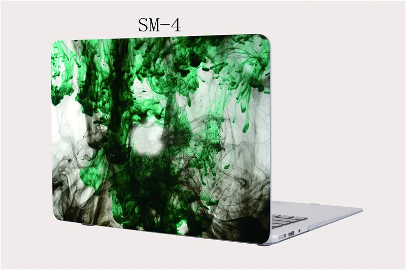 Пластиковый жесткий чехол для ноутбука Apple Macbook New Pro 13 15 с сенсорной панелью mac book Air retina 11 12 дюймов - Цвет: SM-4 no show logo