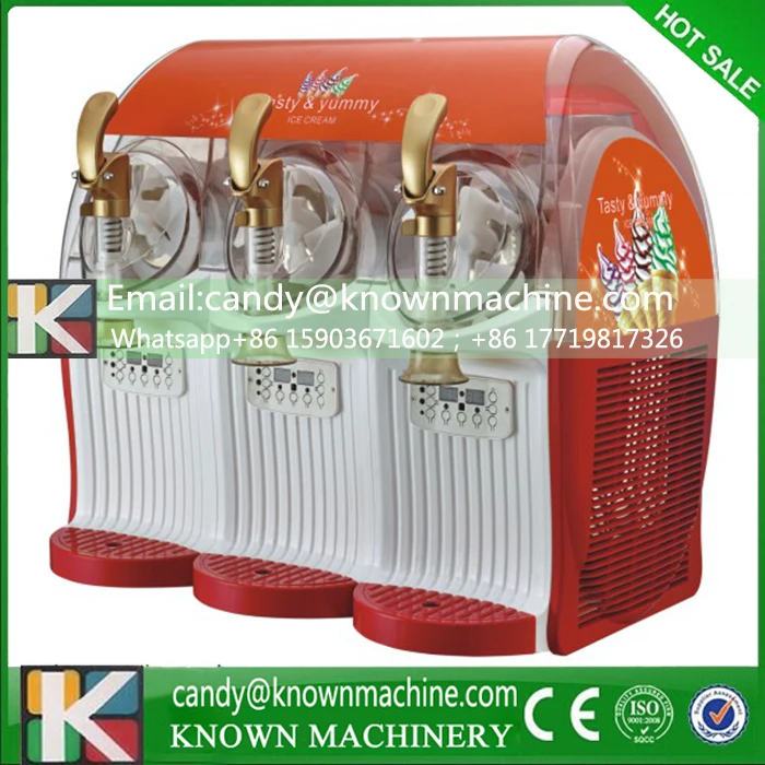 

Juice machine with slush machine with ice cream machine