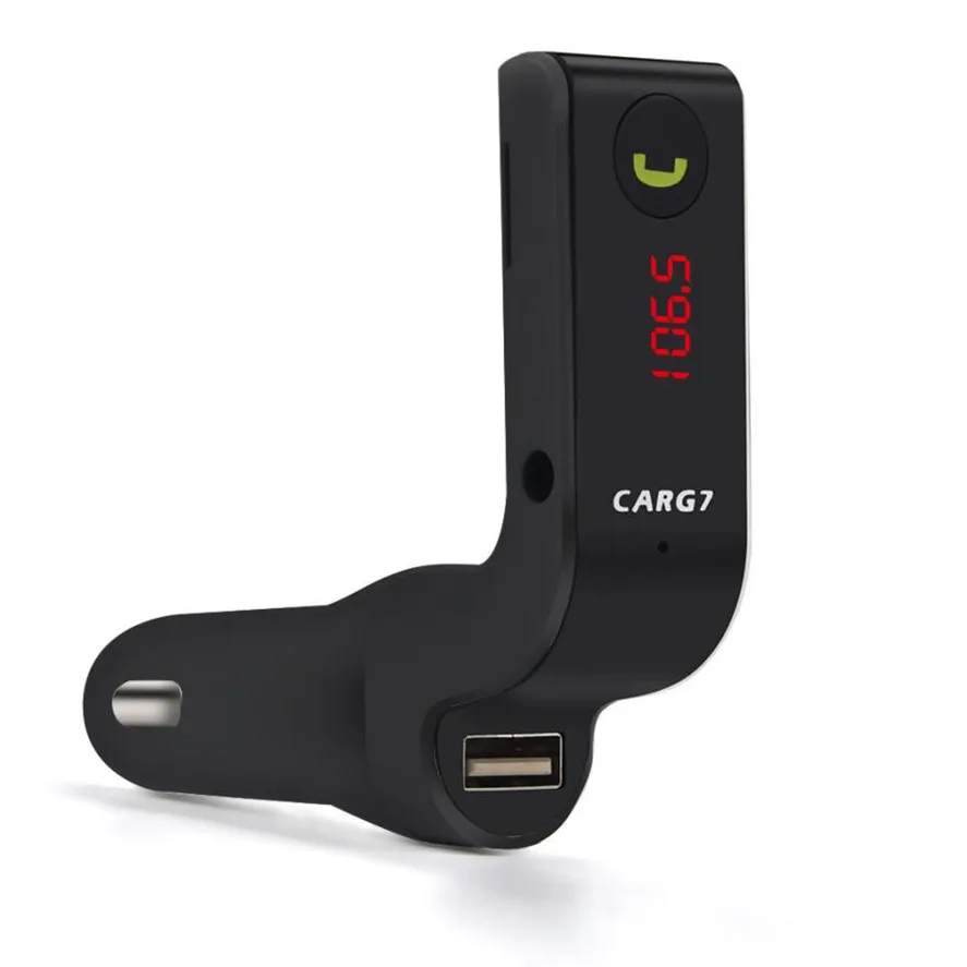 

New USB Car MP3 Players 1PC G7 Hands-free Bluetooth Car Kit FM Transmitter USB Charger Adapter MP3 Player High Quality 30
