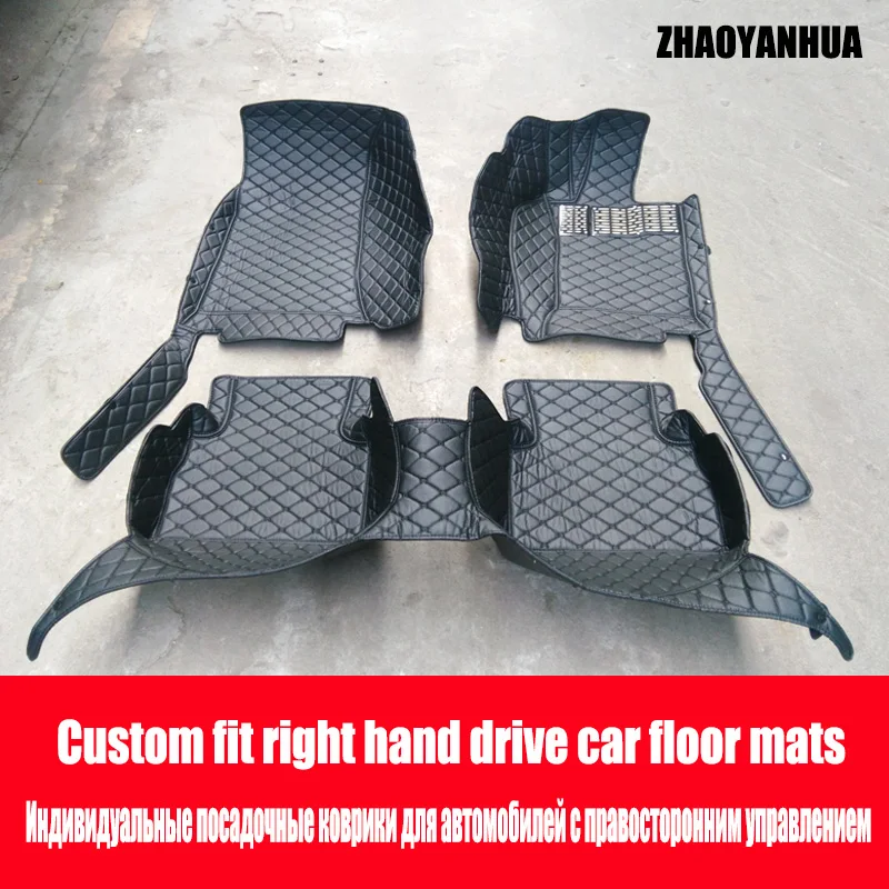 ZHAOYANHUA Right hand drive coche esteras especiales del piso del coche