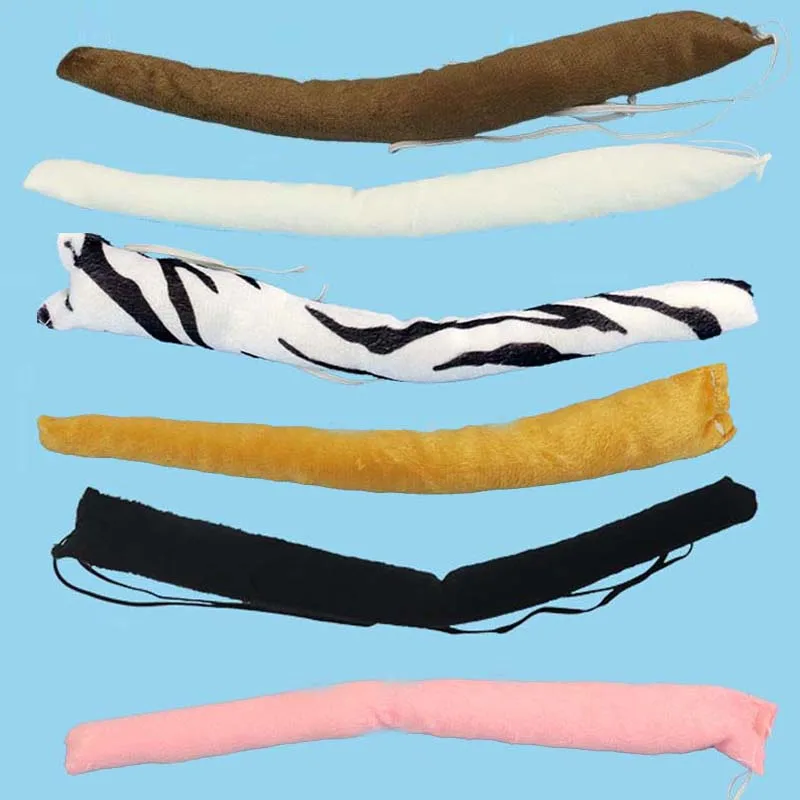 

30cm Animal Tail Cat Fox Red Dog Horse Tails For Kids Adults Cosplay Costume Props Role Play Halloween Purim Birthday Party