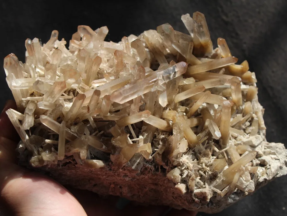 

(1994g) 100% Natural QUARTZ Crystal Cluster Specimen Point Healing