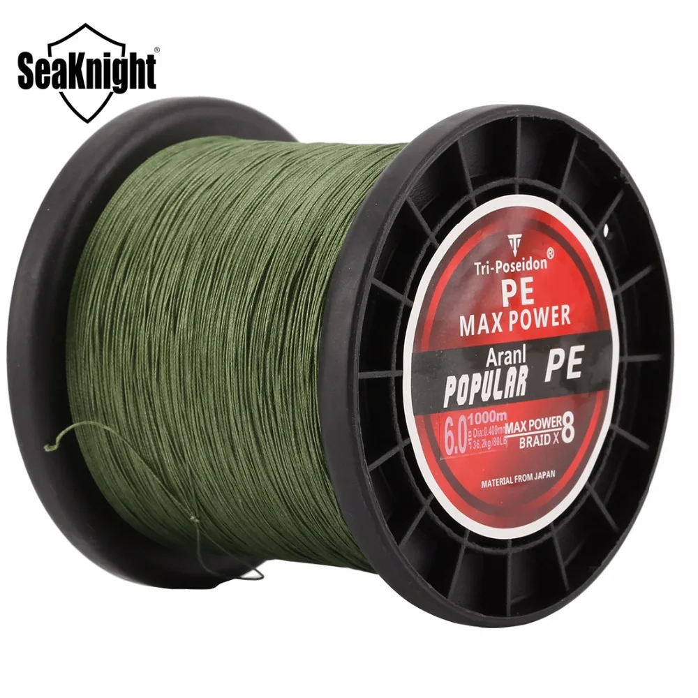 

SeaKnight 8 Strands PE Braid Fishing Line 1000m Brand Japan Multifilament 20-100LB Strong Sea Carp Fishing Salt Fresh Water