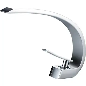

Uythner Chrome Basin Faucets Bathroom Faucet Single handle Basin Mixer Tap Bath Faucet Brass Sink Water Crane Silver