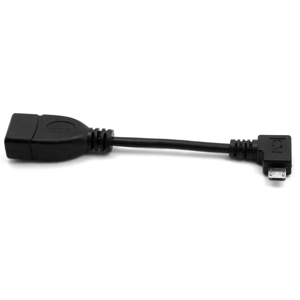 2 шт./упак. CY прямоугольный 90 градусов разъем Micro USB к USB Женский хост-кабель OTG для сотового телефона и планшета