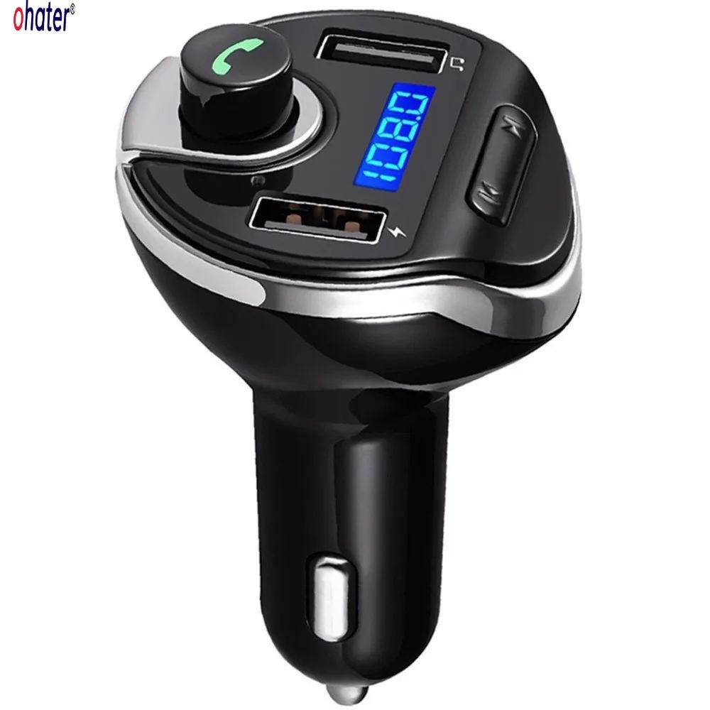 Ohater bluetooth комплект Автомобильный fm-трансмиттер с USB Зарядное устройство Автомобильный MP3-плеер Поддержка USB SD карты памяти Беспроводной громкой связи