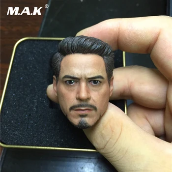 

New High Quality 1/6 Scale Avengers Iron Man Tony Head Sculpt Model Toys for 12 inches Action Figure Body