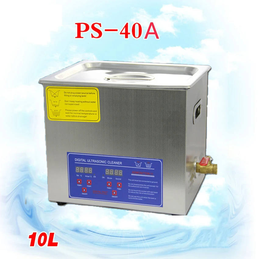 1 шт 110 V/220 V PS-40A 250W10L ультразвуковые машины для очистки детали для печатной платы лаборатория cleaner/электронные продукты