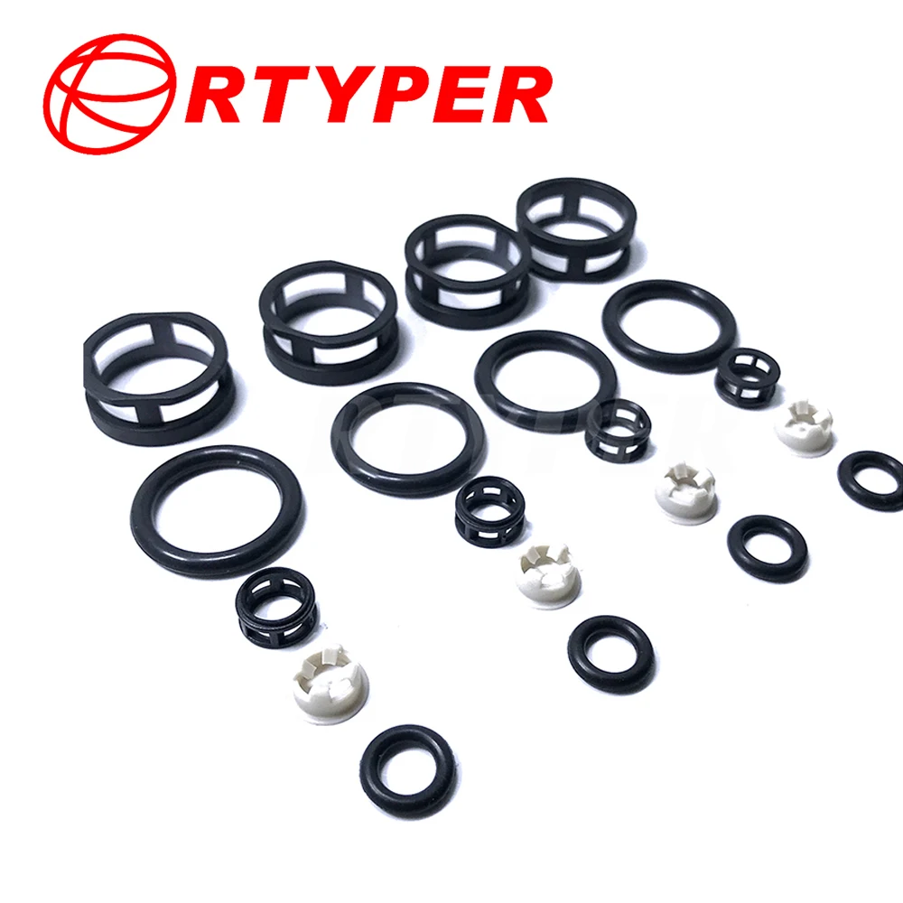 

Four Sets Fuel Injector Repair Kits Micro Filter Oring Plastic Gasket Pintle Cap 07001 For 16600-53J03 A46-00 NISSAN