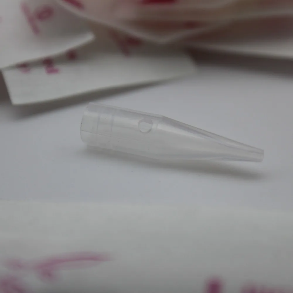100pcs/lot 3RL Individually Packed Needle Tips Permanent Makeup Tattoo Machine Needle Caps Sunshine Giant Sun Tattoo Machine