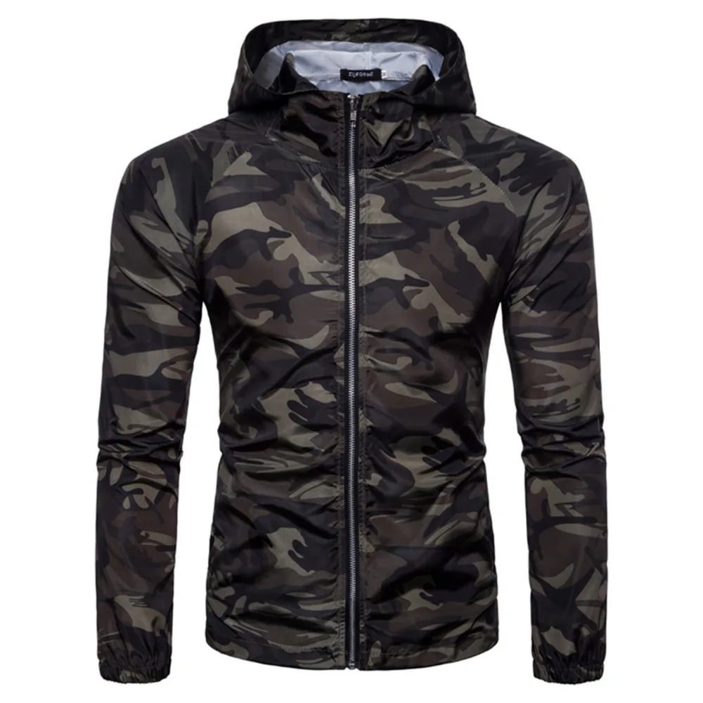 Winter Male Camouflage Jacket Men Military Army Zipper Jackets And Coats For Man Waterproof Windproof Windbreaker Hoodie Autumn