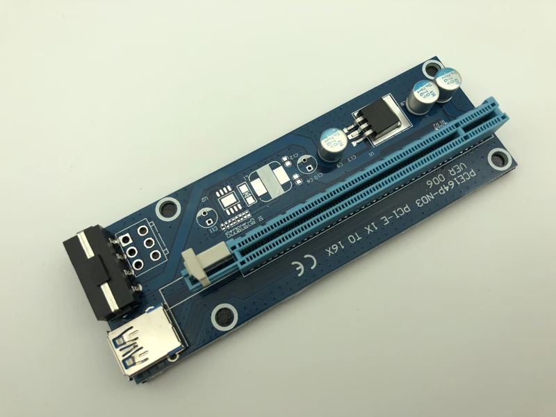 

PCIE Riser USB 3.0 PCI-E PCI Express Riser Card 1X 4x 8x 16x Extender Adapter Card SATA 15pin to 4pin Power Cable for BTC Mining