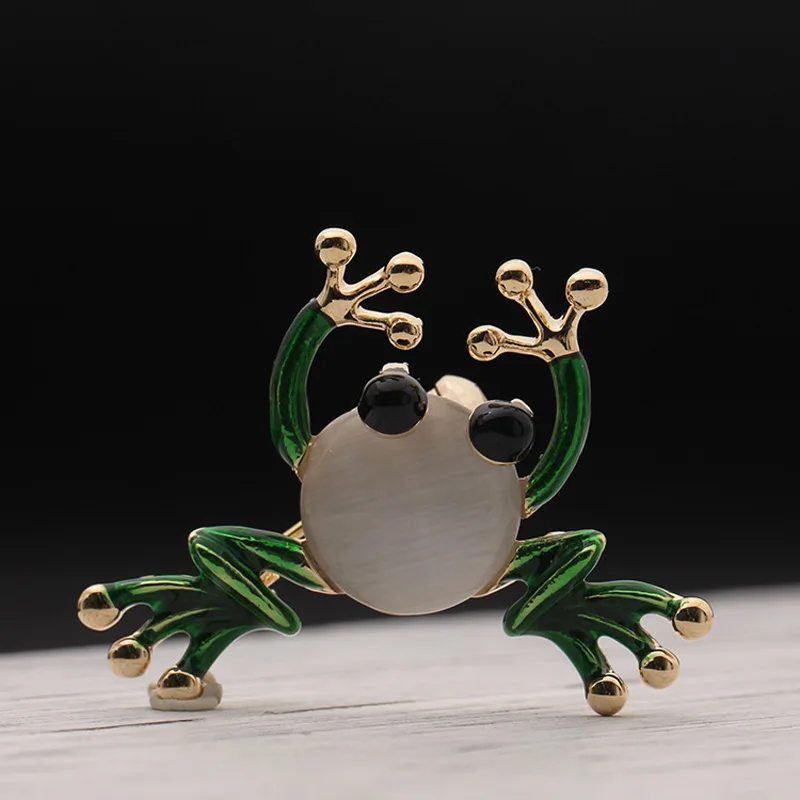

UALGL Fashion Opale Brooch Jewelry Vintage Frog Insect Brooch Pins Opal Brooches For Women Party Gifts Regalos De Fiesta Regalo