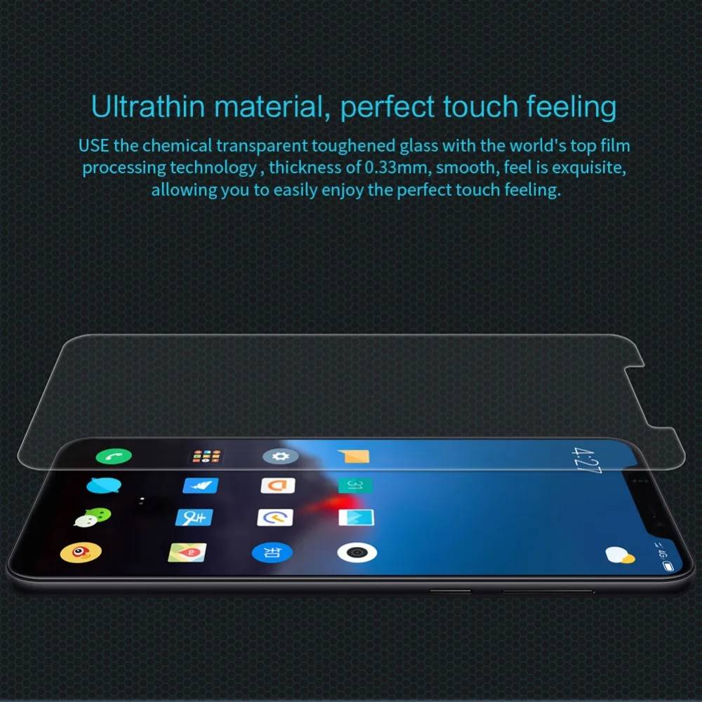 For Xiami Mi8 Mi9 Glass Original Nillkin Amazing H Tempered Glass Screen Protector Screen Film For Xiaomi Mi 9 Mi 8 mobile Film