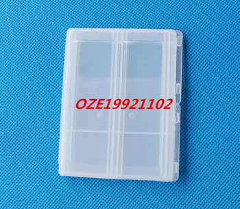 

2 Compartment Microscope Glass Slide Box Case Clear