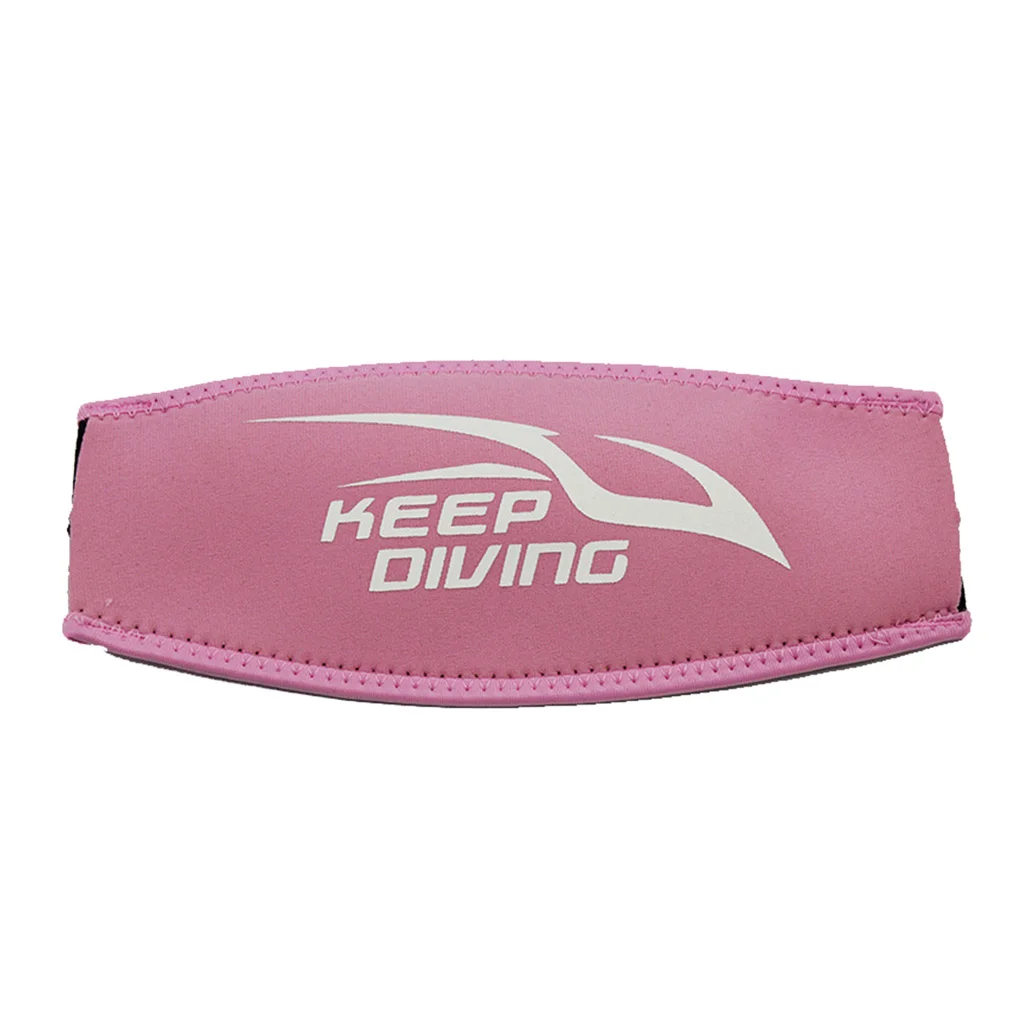 Pink Ladies Girls Comfort Neoprene Snorkeling Diving Mask Strap Cover Long Hair Protecter Dive Glasses Belt 22 x 10cm
