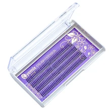 Стильные сужающиеся Индивидуальные Накладные ресницы 160 пучков без узелков, накладные ресницы, Черные Накладные ресницы, завязанные