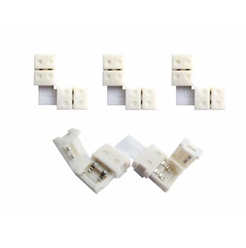 

10pcs 8mm 2pin PCB board connector For 3528 single color LED strip LEEDSUN