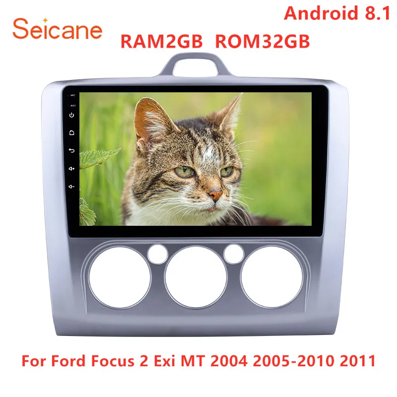 Seicane 2din gps головное устройство 9 &quotAndroid 8 1 автомобильное радио для Ford Focus 2 Exi MT 2004 2005